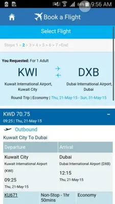 Kuwait Airways android App screenshot 1