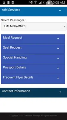 Kuwait Airways android App screenshot 2